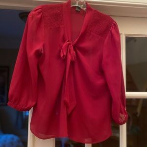 Forever 21 Bow Blouse